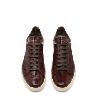 Sneaker Warwick stampata coccodrillo