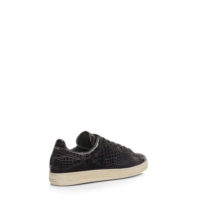 Sneaker Warwick stampata coccodrillo