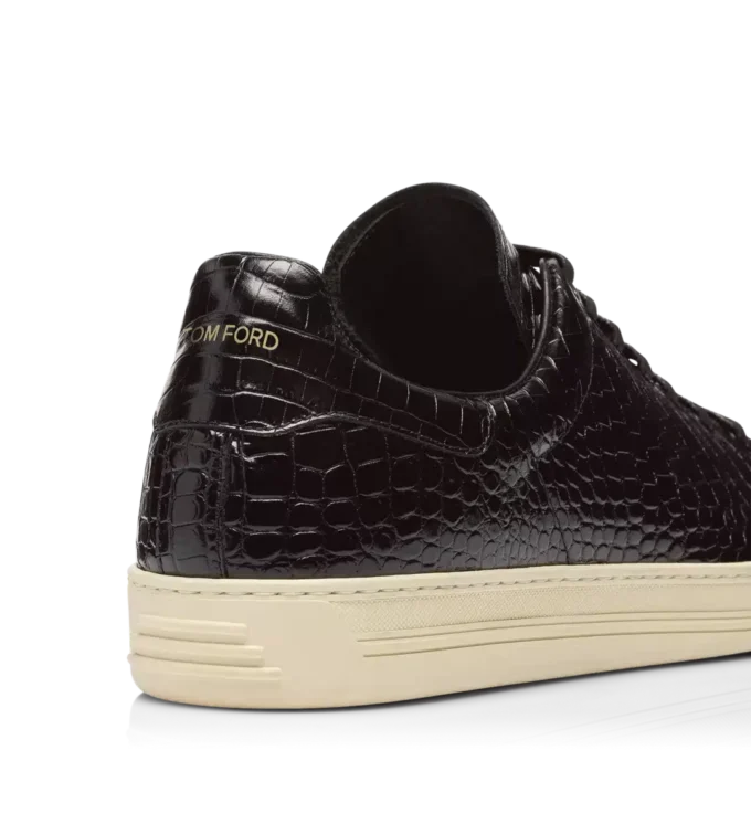 Sneaker Warwick stampata coccodrillo