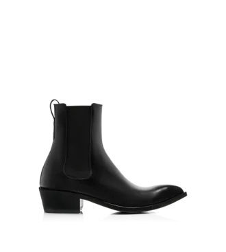 Stivaletti Chelsea in pelle brunita Stivaletti Chelsea in pelle brunita
