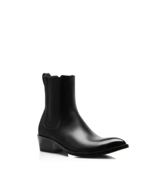 Stivaletti Chelsea in pelle brunita Stivaletti Chelsea in pelle brunita