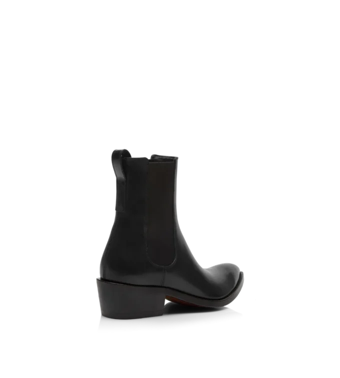 Stivaletti Chelsea in pelle brunita