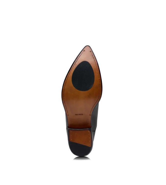 Stivaletti Chelsea in pelle brunita