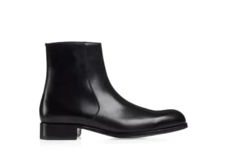 Stivali con zip Edgar in pelle brunita