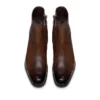 Stivali con zip Edgar in pelle brunita