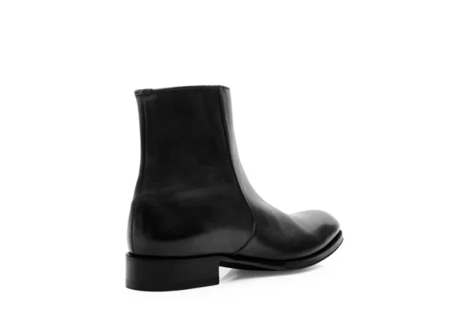 Stivali con zip Edgar in pelle brunita