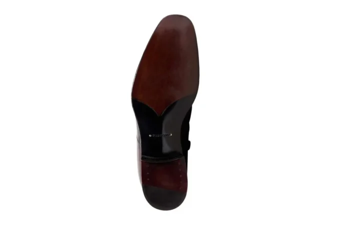 Stivali con zip Edgar in pelle brunita