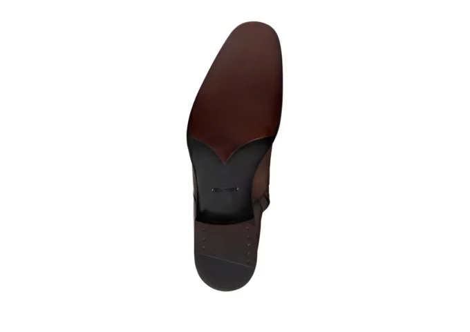 Stivali con zip Edgar in pelle brunita