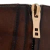 Stivali con zip Edgar in pelle brunita
