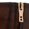 Stivali con zip Edgar in pelle brunita