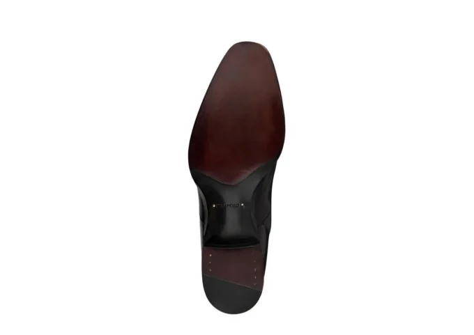 Stivali con zip Elkan in pelle brunita