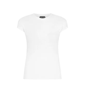 T-shirt aderente in jersey di cotone