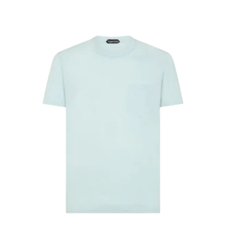 T-shirt girocollo in cotone e seta T-shirt girocollo in cotone e seta
