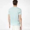 T-shirt girocollo in cotone e seta