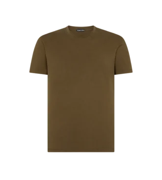 T-shirt girocollo in cotone Lyocell