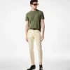 T-shirt girocollo in cotone Lyocell