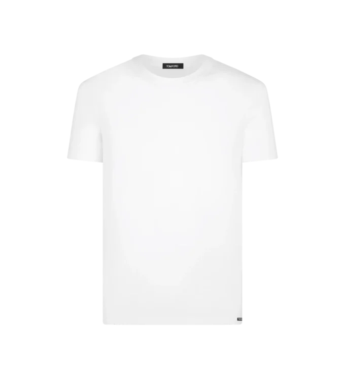 T-shirt girocollo in cotone modal