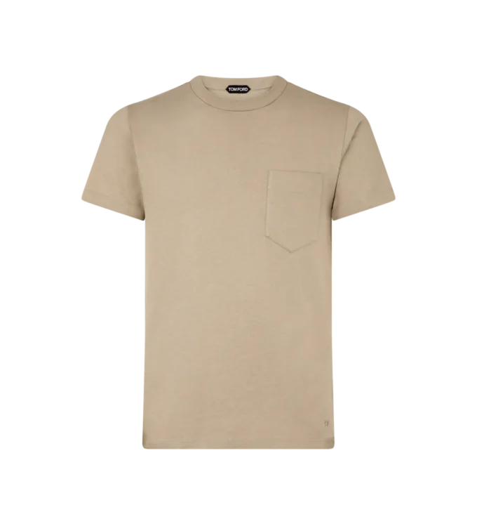 T-shirt girocollo in puro cotone
