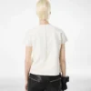 T-shirt in nappa Lux e duchesse lavato T-shirt in nappa Lux e duchesse lavato