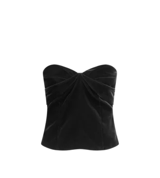 Top corsetto senza spalline