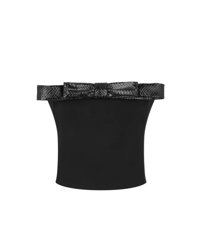 Top senza spalline con fiocco Top senza spalline con fiocco