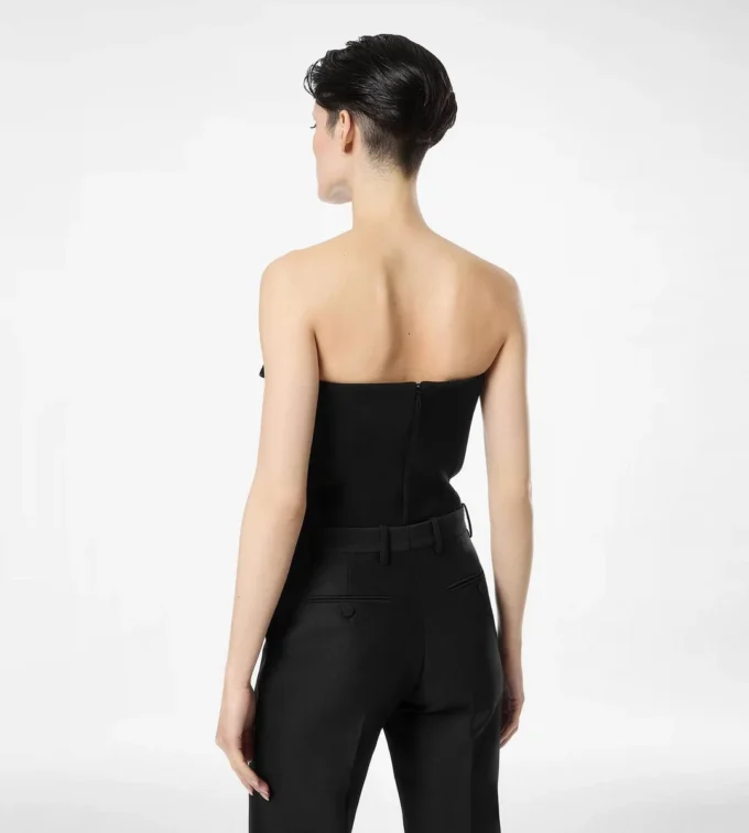Top senza spalline con fiocco Top senza spalline con fiocco