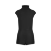 Tuta corta in doppia seta duchesse con cut-out