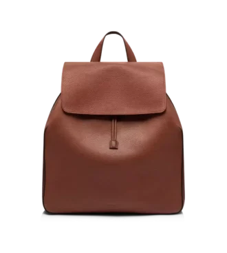 Zaino con patta in pelle fiore T-Line